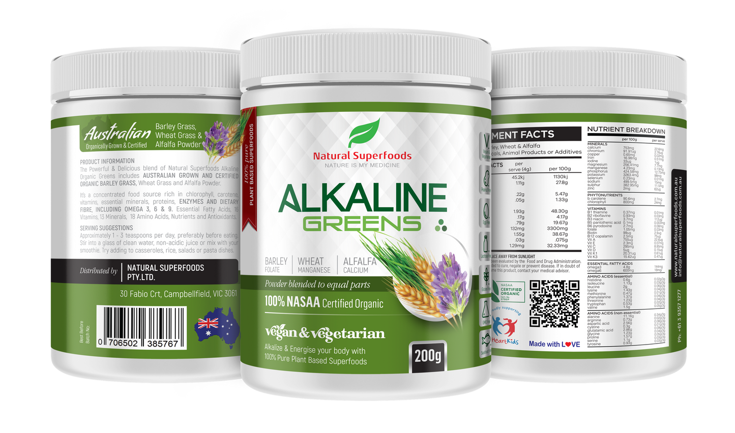 Alkaline Greens Natural Supplement